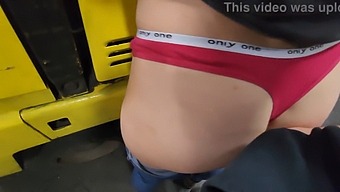 College Student Gets Spanked And Fucked On Forklift At Work