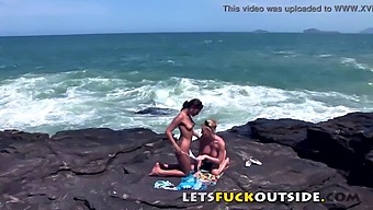 Outdoor Sex Adventure With Sexy Babes And Unexpected Exposure