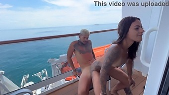 A Delightful Woman Sits On A Boat Named Neymar