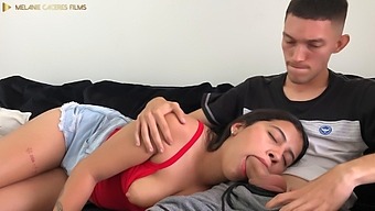 Step-Sister'S Oral Skills Tested With Big Cumshot