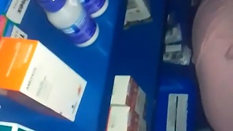 Secretly Getting It On In A Pharmacy'S Back Room