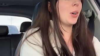 Public Solo Play With High-Definition Vibrator At Tim Horton'S Drive-Thru