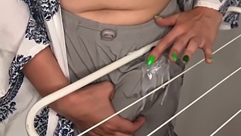 Stepdad'S Huge Cock Rubbing On Clothes Dryer In Front Of Stepson