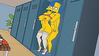 Marge, The Horny Housewife, Moans In Ecstasy As Hot Jizz Fills Her Rear And Squirts Everywhere In This Uncensored Hentai Video