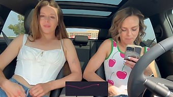 Nadia Foxx And Serenity Cox'S Wild Public Vibrator Ride Ends In A Satisfying Climax.